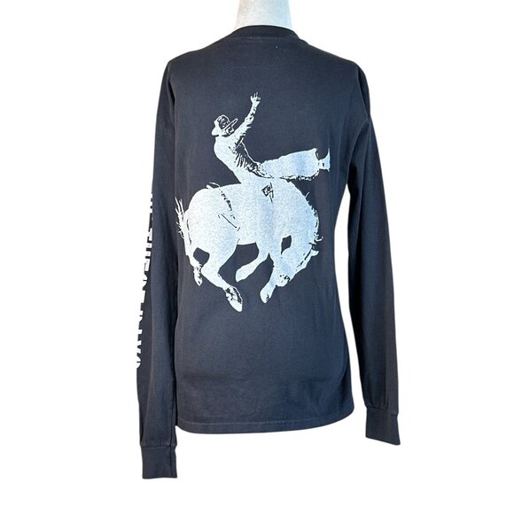 ONE OF THESE DAYS Fallin Rain Long Sleeve T-Shirt in Washed Black Small Womens T - Picture 13 of 16